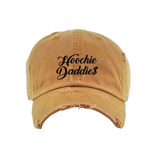A Hoochie Daddies Hat Brown w/ Black Lettering