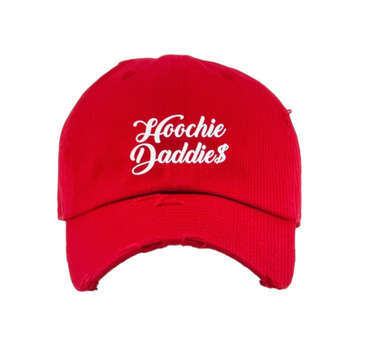 A Hoochie Daddies Hat Red w/ White Lettering