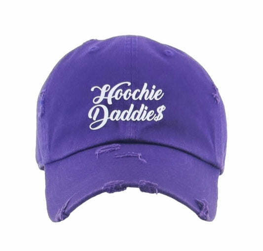 A Hoochie Daddies Hat Purple w/ White Lettering